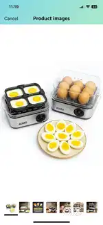 Agaro egg boiler - 8 eggs + poacher