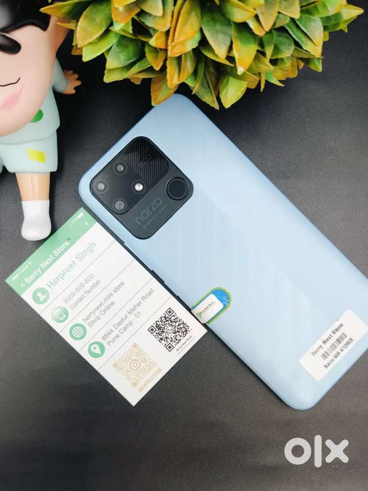 REALME NARZO 50A 4/128GB - CLEANED CONDITION MOBILE WITH BILL.