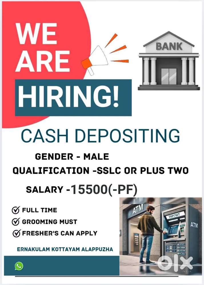 CASH DEPOSIT VACANCYY