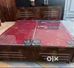 Today Buy- New Double bed with box  7449/- Emi ava