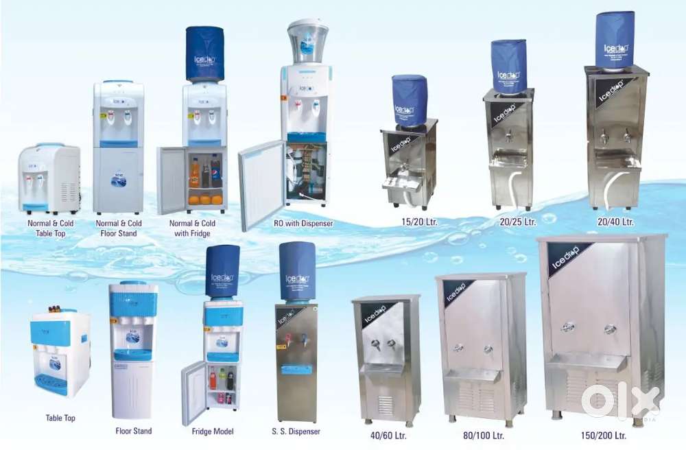 ALL TYPE RO WATER DISPENSER SS WATER COOLER WITH FRIDGE DISPENSER NEW
