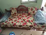 Diwan cot 3months old mattress pillows available
