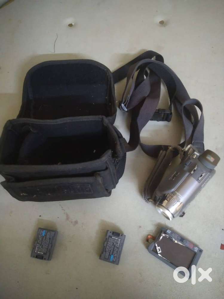 Sony Handycam video Camera and Apple Tab