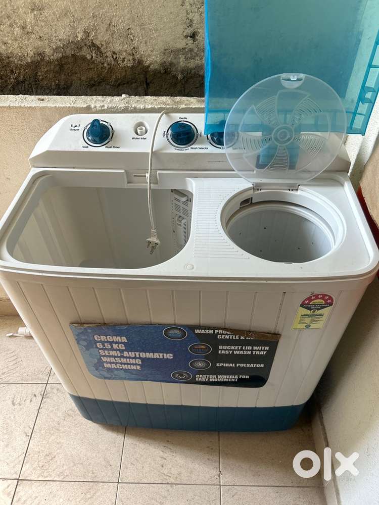 Croma 6.5kg semi-automatic washing machine
