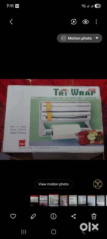 TRI WRAP. kitchen foil ,paper roll dispenser