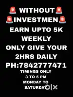 Only give your 2 hrs 3pm to 5pm