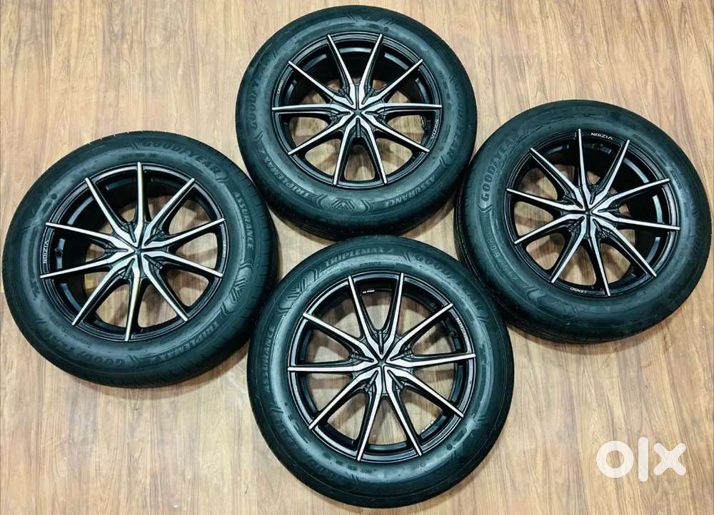 Alloy wheels with tyre 17 inch set of four for creta seltos crysta