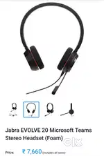 Brand new Jabra Evolve 20 Sterio MS Headset for sale