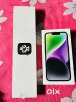 Sale/exchg iphone 14 midnight blue and apple watch se 44 mm cellular