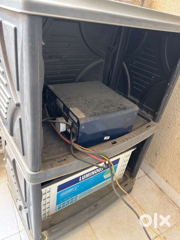 Luminous inverter with battery