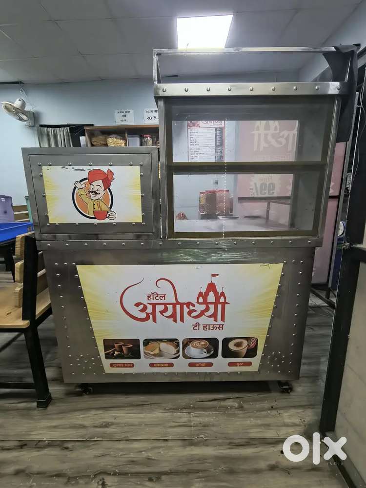 Stainless Steel Tea/Coffee Counter with Storage
