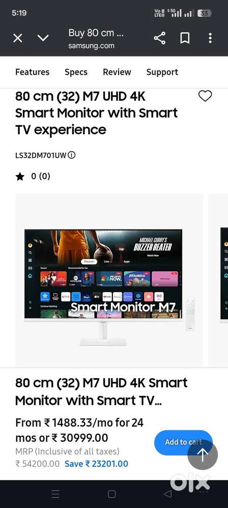 Samsung brand new monitor