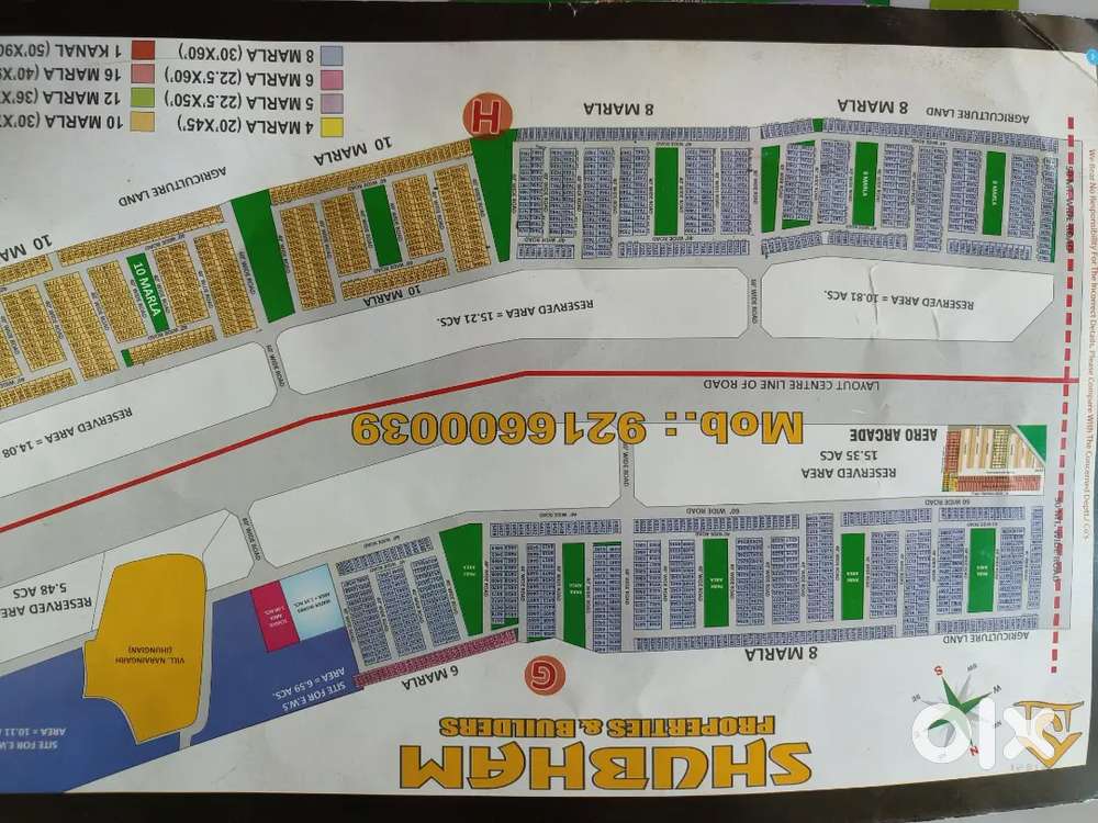 100/111 GAJ PLOT AVAILABLE FOR SALE IN AEROCITY AND IT CITY 66-B.