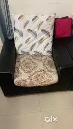 Single seater sofa with cushions two numbers