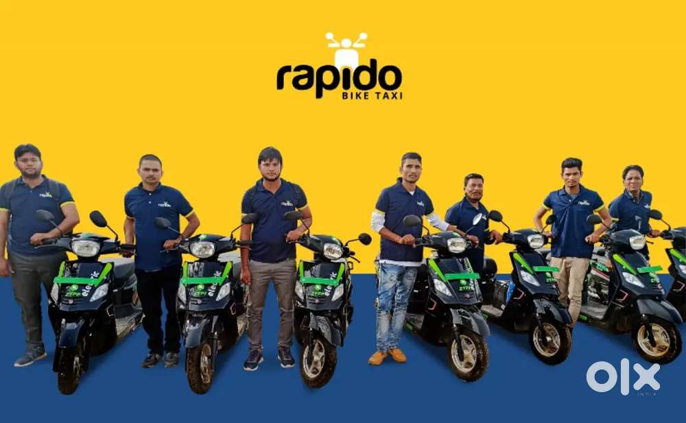 Rapido Scooty for rent with yellow plate