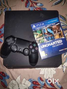 PS4 Slim 1TB with Controller + Uncharted 1, 2 & 3 (Game CD)
