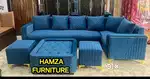 HAMZA FURNITURE NEW DESIGNER STYLISH LUXURY LOOK L SHAPE SOFA SET