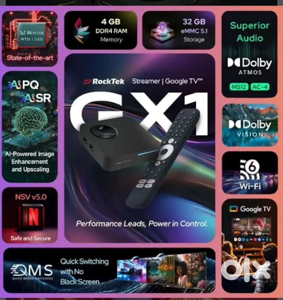 ROCKTEK GX1 ANDROID BOX 4GB 32GB