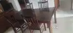 Wooden Dining table with 4 chairs