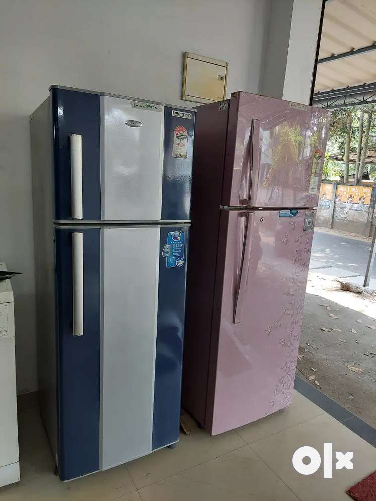 Double door fridge and single door fridge and washing machine