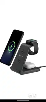 Portronics Freedom Trio 15w 3 in 1 Desktop Wireless Charging Pad