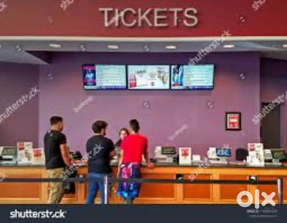 Wanted male/female  counter staffs inside branded Cinema thetre