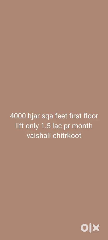 Office semi 4000 sqa feet in only 1.5 lac 1000/2000/3000 bhi available