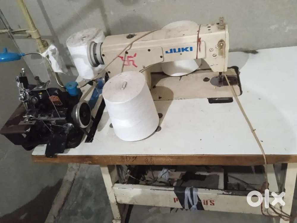 Silai machine with interlock machine and motor ,stand