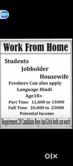 Online work from home