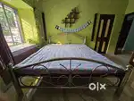 6*7 full size steel iron bed with Kurl-on type mattress