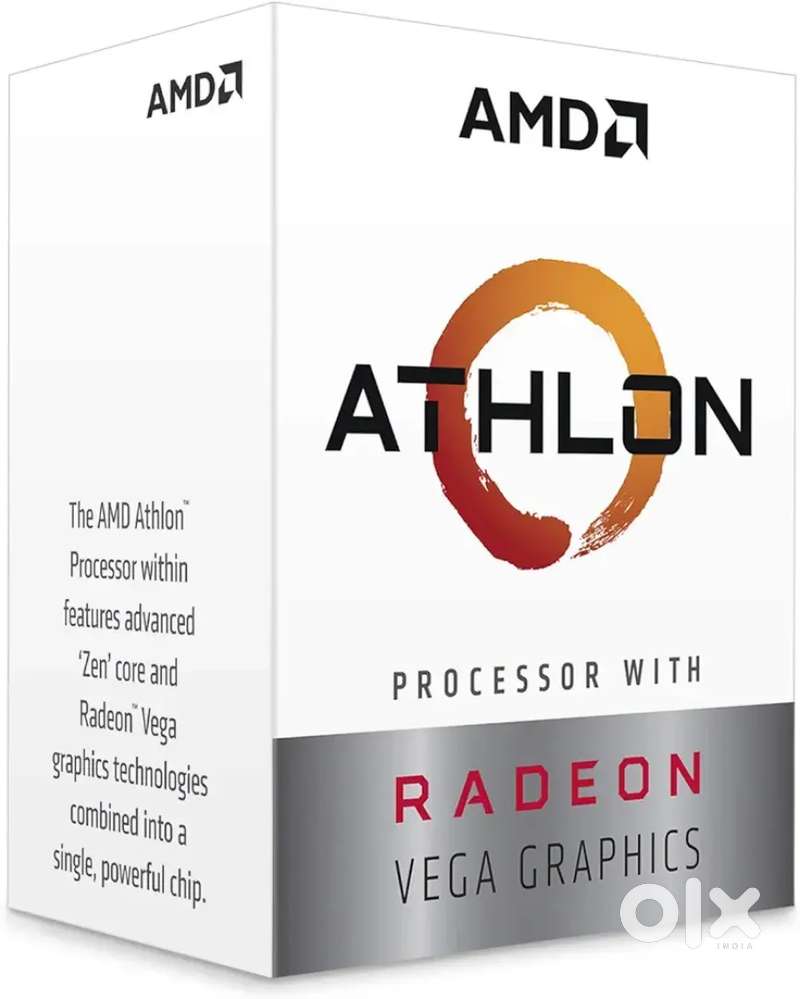 AMD Athlon 3000G with Radeon Vega 3 Graphics Processor 2 Cores 3.5GHz