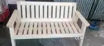 Only wood 2 seater one seat size is 26 inch new