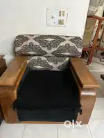 Premium Quality Wooden Sofa Set – 5 Seater (Used, Excellent Condition)