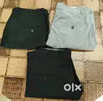 Mens 32 size 2 Black & Grey Formal Trousers, Grey & Blue Ripped jeans