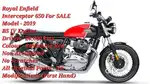 No Scratches - Non Accidental Interceptor 650 For Sale