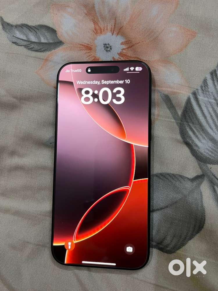 I phone 16 pro max 256 gb black in warranty and 100 % battery life