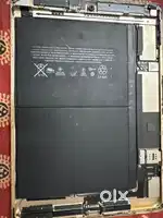 Ipad air 2 back with all the components with its screen