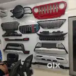 All cars grills. Diffuser. Bumper. Lights all aftermarket parts