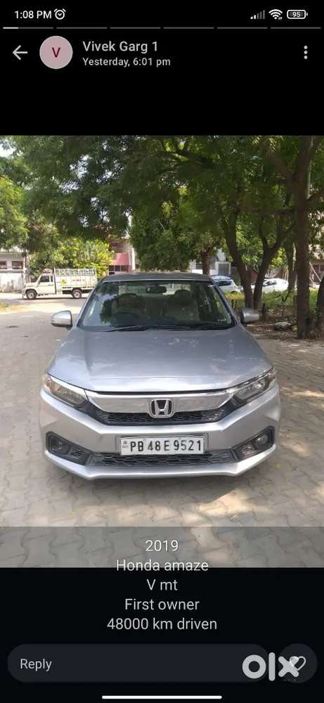 Honda Amaze 2019 Petrol top model push button start