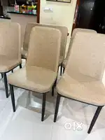 6 Dining Table Chars Light Brown Colour for Immediate Sale