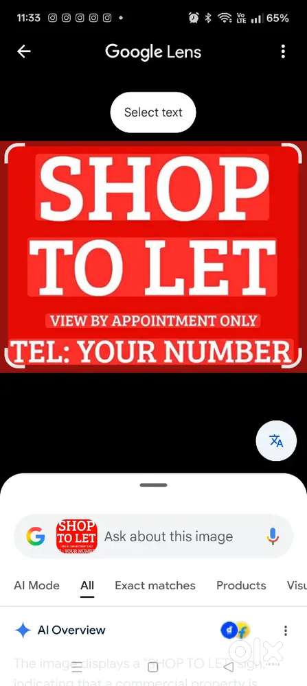 Shop for rent