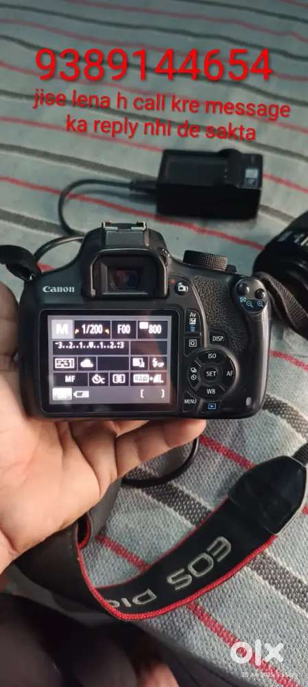 Canon 1200d h + 55-250mm lens +18-55 lens h + Boya mm1 mic