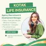 Noida(sector 18)/kotak life insurance/Field sales/Agency Manager/Onrol