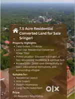 7.5 Acre Residential Converted Land for Sale – Sringer