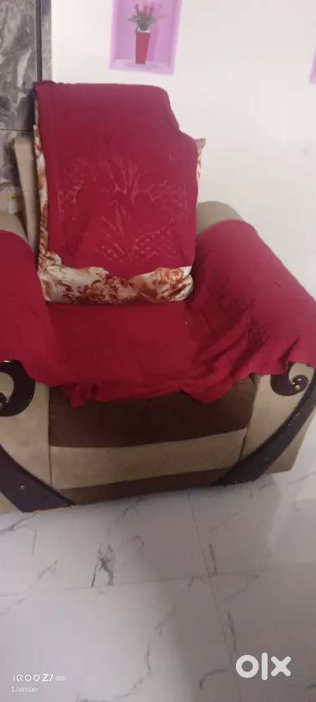 Sofa set with pillows