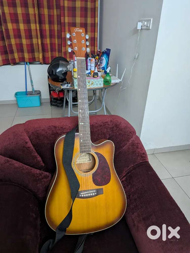 Acoustic Guitar, Shoulder strap, Guitar bag, Guitar stand
