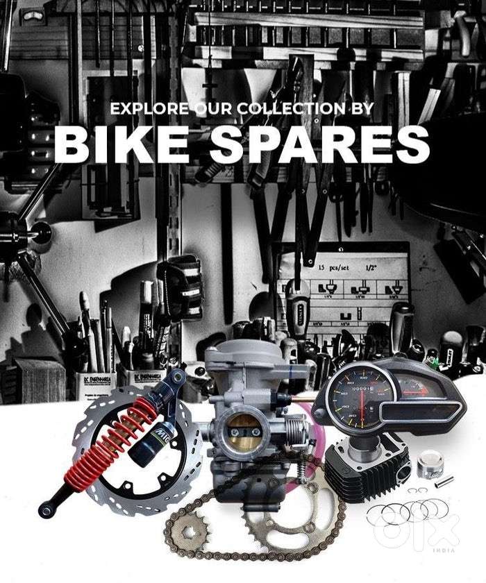 Bike and scooter spare parts available original and normal quality