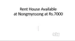 1 BHK for rent at Nongmynsong