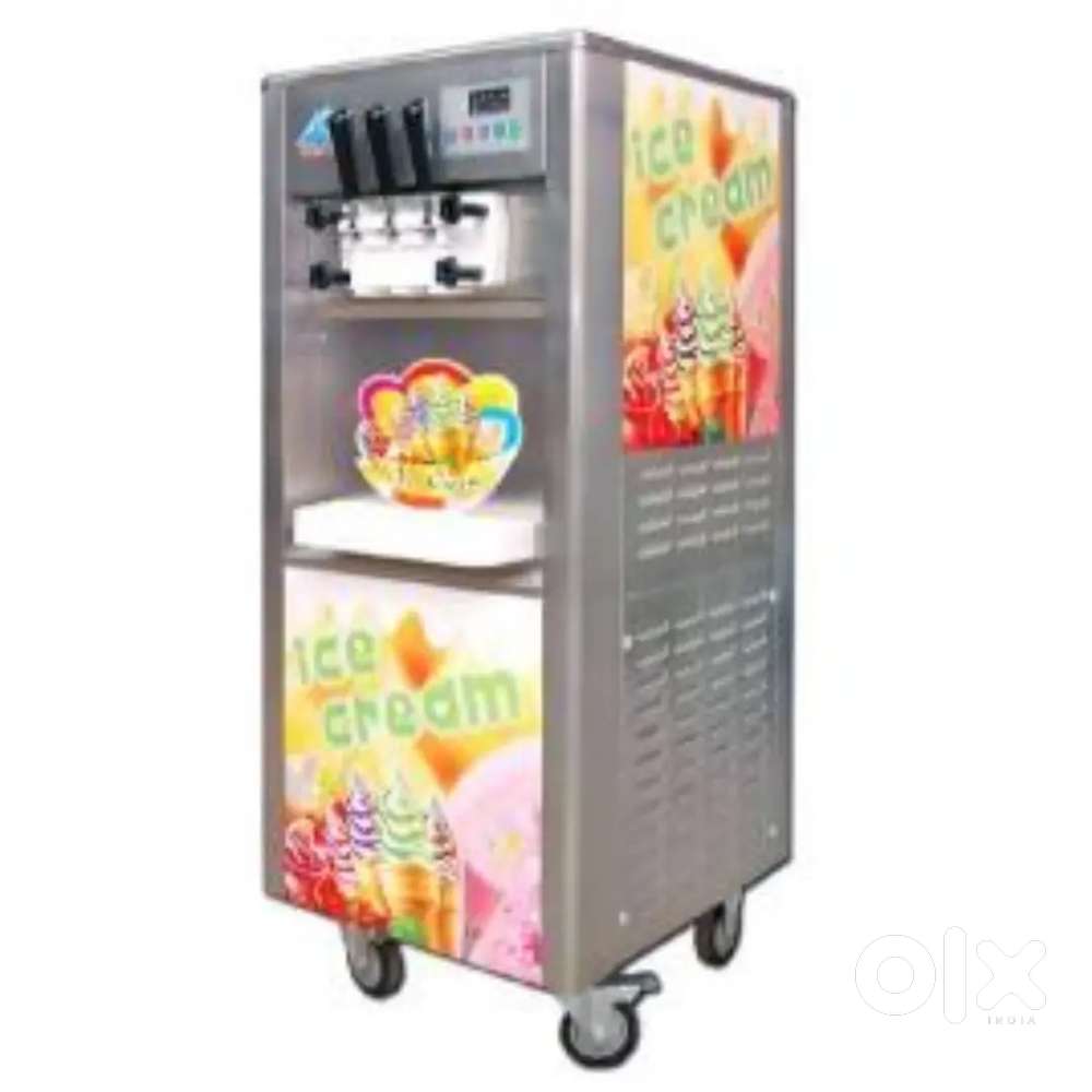 Stainless Steel Softy Ice Cream Machine, Floor Model