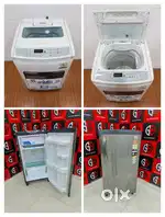 ¥€SAMSUNG TOPLOAD WASHING MACHINE AND GODREJ SINGLE DOOR REF AVAILABLE